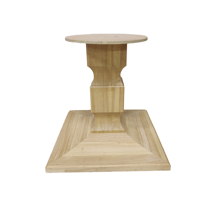 Chelsea Square Pedestal Table Base (Wh-Chelsea(Size)-Color) 34’ Tall / Unfinished Set Of 1