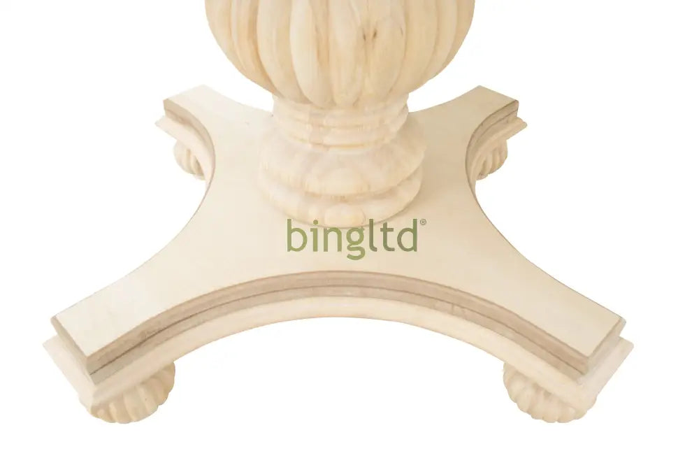 Bingltd - 29’ Tall Pumpkin Round Pedestal Table Base (Pd-Pumpkin29-Rw-Unf)