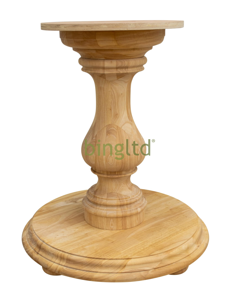 Bradford Round Pedestal Table Base (Wh-Bradford[Height]-Color) 29’ (Dining Height) / Unfinished
