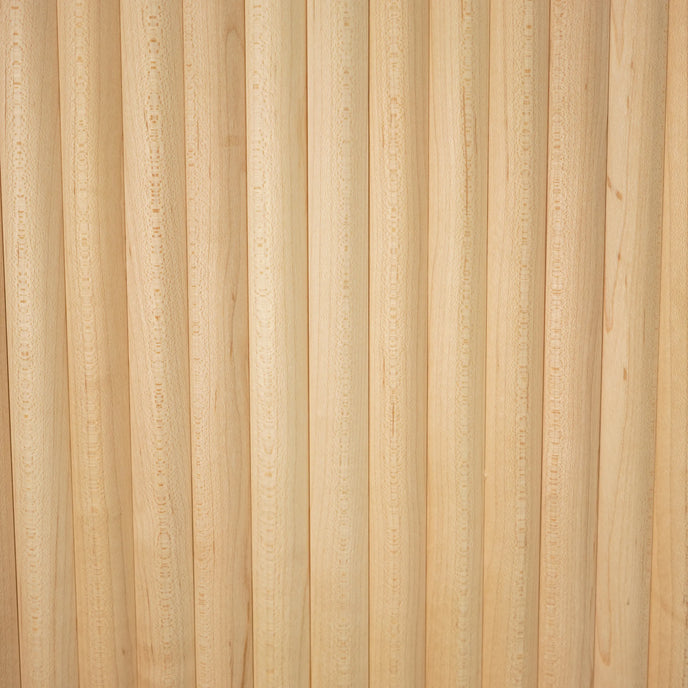 Bingltd - 48’ Long X 12’ Wide With 3/4’ Double Bead Tambour Maple Unfinished 1 Pc