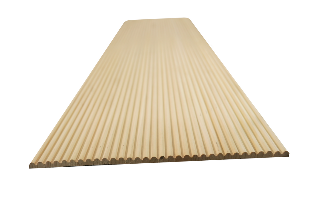 Bingltd - 48’ Long X 12’ Wide With 1’ Double Bead Slat Tambour Thin Poplar Unfinished 1 Pc