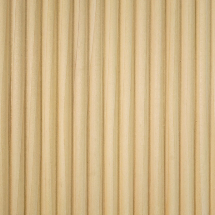 Bingltd - 48’ Long X 12’ Wide With 1’ Double Bead Slat Tambour Thin Poplar Unfinished 1 Pc