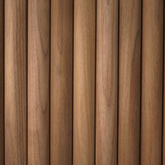 Bingltd - 48’ Long X 12’ Wide With 1’ Single Bead Tambour Walnut Unfinished 1 Pc