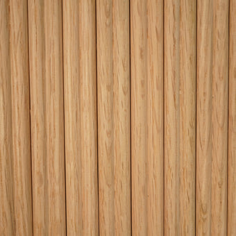 Bingltd - 48’ Long X 12’ Wide With 3/4’Thick Shallow Double Bead Tambour Red Oak Unfinished 1