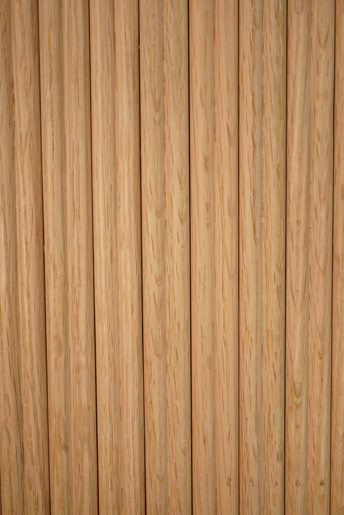 Bingltd - 48’ Long X 12’ Wide With 3/4’Thick Shallow Double Bead Tambour Red Oak Unfinished 1