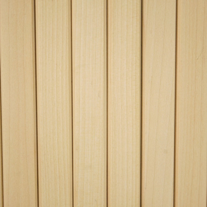 Bingltd - 48’ Long X 12’ Wide With 3/4’ Bevel Slat Tambour Thin Poplar Unfinished 1 Pc