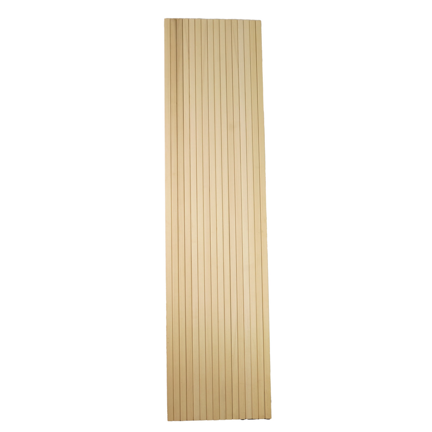 Bingltd - 48’ Long X 12’ Wide With 3/4’ Bevel Slat Tambour Thin Poplar Unfinished 1 Pc