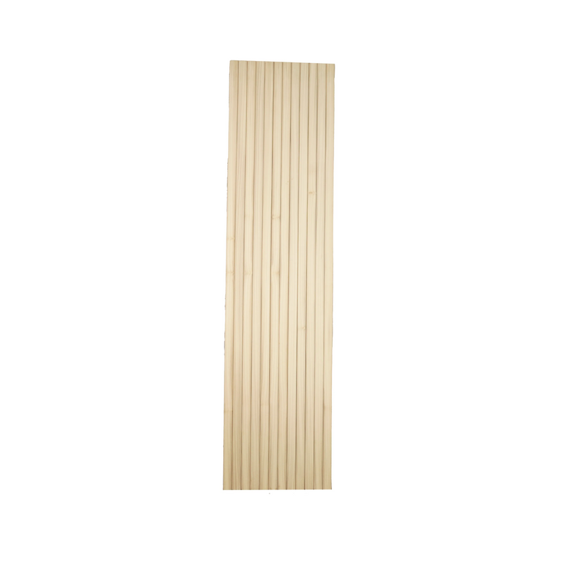 Bingltd - 48’ Long X 12’ Wide With 1’ Bevel Slat Tambour Thin Walnut Unfinished 1 Pc