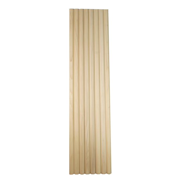 Bingltd - 48’ Long X 12’ Wide With 1 1/2’ Bevel Slat Tambour Poplar Unfinished Pc