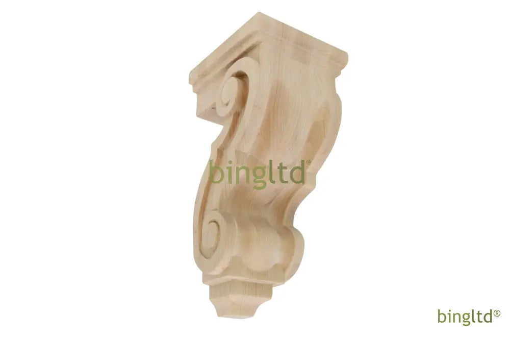 10’ Tall Hardwood Traditional Solid Corbel (C1054-Unf) Corbels & Brackets