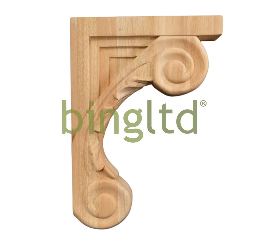 13’ Corbel Rustic Solid Hardwood Bracket (C5) Corbels & Brackets