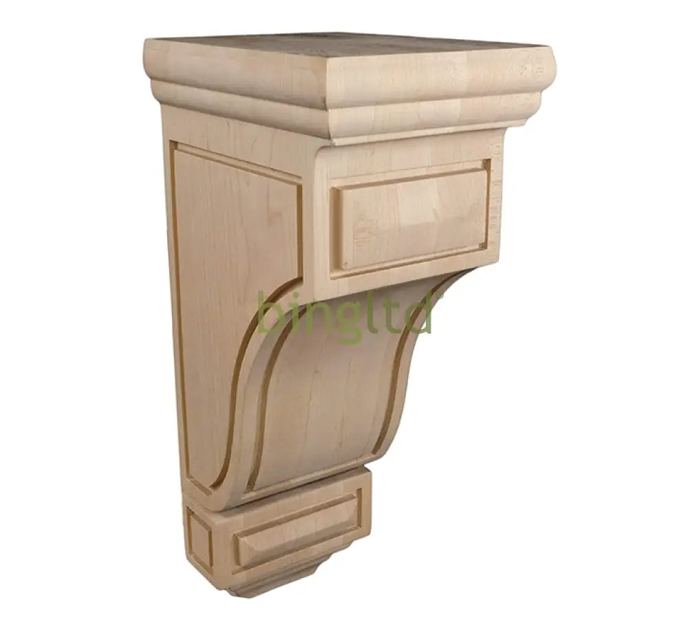 14’ Corbel Traditional Solid Maple Bracket (C-Pm6-Maple) Unfinished / Box Of 4 Corbels & Brackets