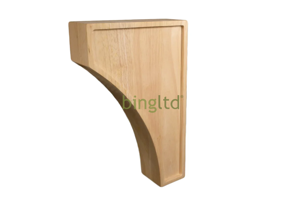 14’ Corbel Traditional Solid Rubberwood Bracket (C-004-L-Rw) Box Of 8 Corbels & Brackets