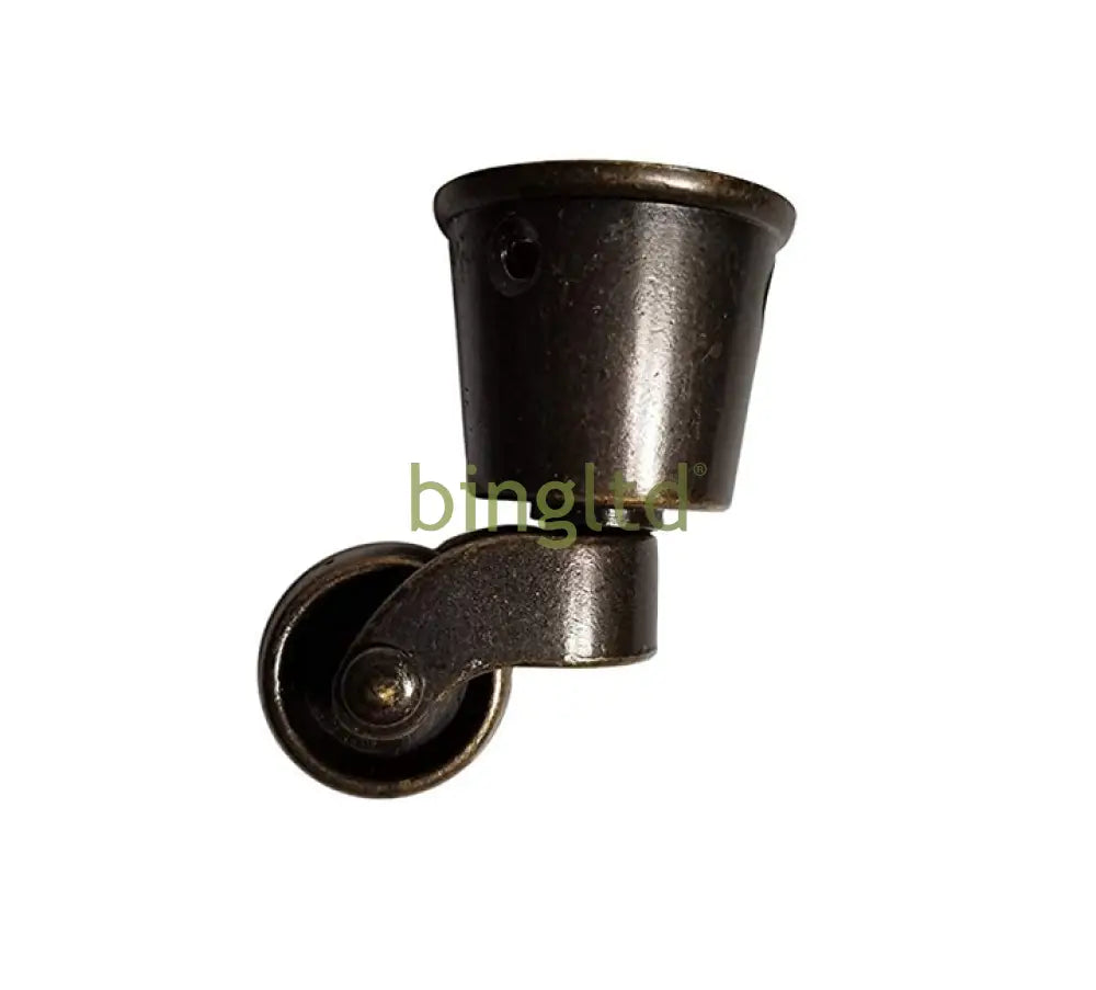 2.3’ Metal Swivel Antique Brass Round Cup Furniture Caster (Mc-3730C-Color) (Ab) / Set Of 1 Sofa