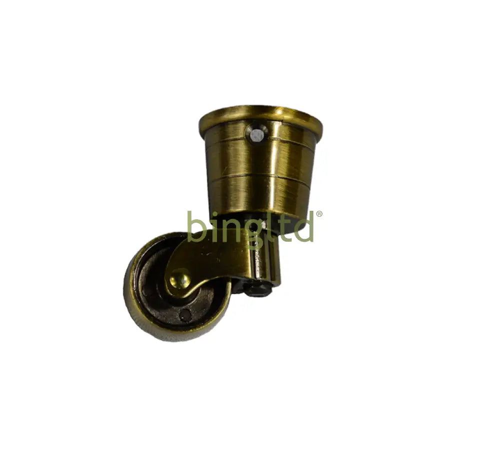 2.4’ Metal Swivel Round Cup Furniture Caster (Mc-5178-Color) Gold / Set Of 1 Sofa Legs