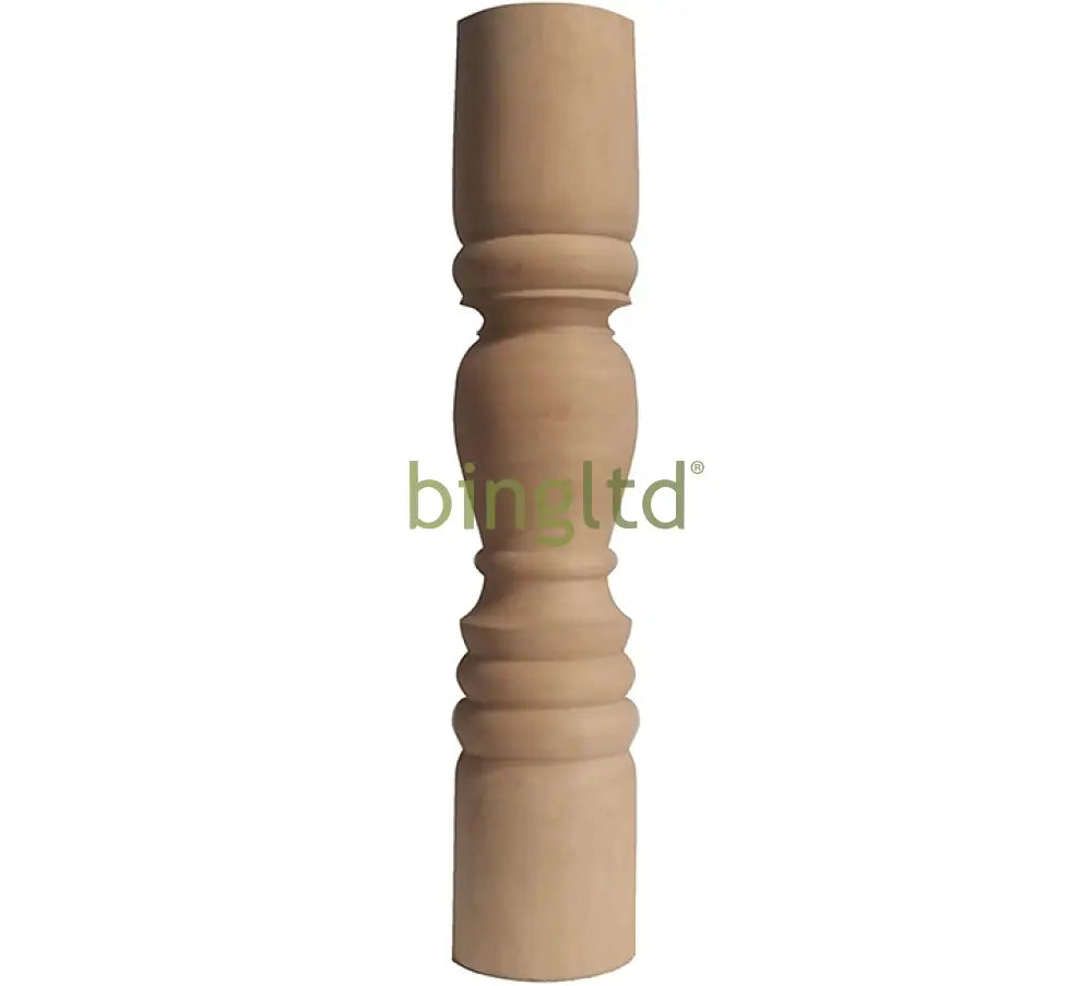 23’ Unfinished Hardwood Round Pedestal Post (Tl-580-Pedestal) / Box Of 1 Kitchen Posts