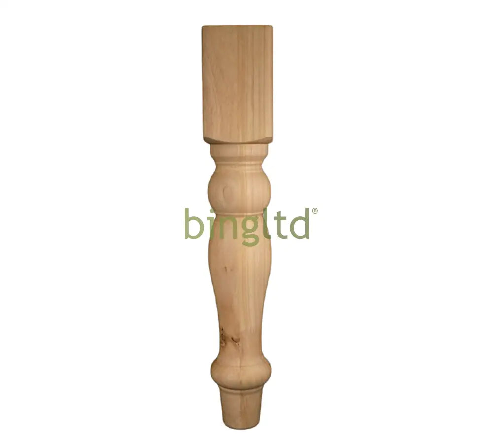 29’ Rustic Farm Hardwood Table Leg (Tl711-Se-Unf) Unfinished / Box Of 2 Legs