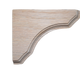 4 1/4’ Oak Shelf Support (Brk425-Oak-Unf) Corbels & Brackets
