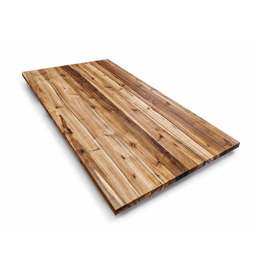 6 ft Full-Length Acacia Butcher Block Island Top (No Finger Joint)