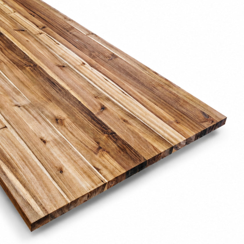 6 ft Full-Length Acacia Butcher Block Island Top (No Finger Joint)