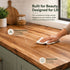 6 ft Full-Length Acacia Butcher Block Island Top (No Finger Joint)