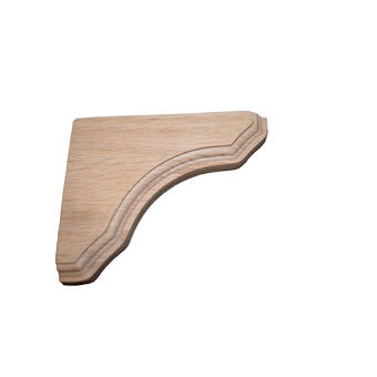 4 1/4’ Oak Shelf Support (Brk425-Oak-Unf) Corbels & Brackets