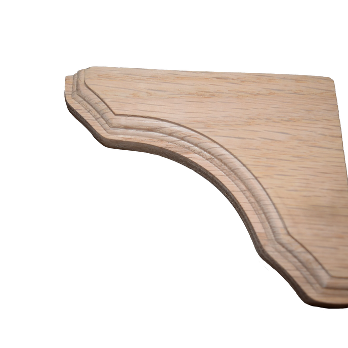 4 1/4’ Oak Shelf Support (Brk425-Oak-Unf) Corbels & Brackets