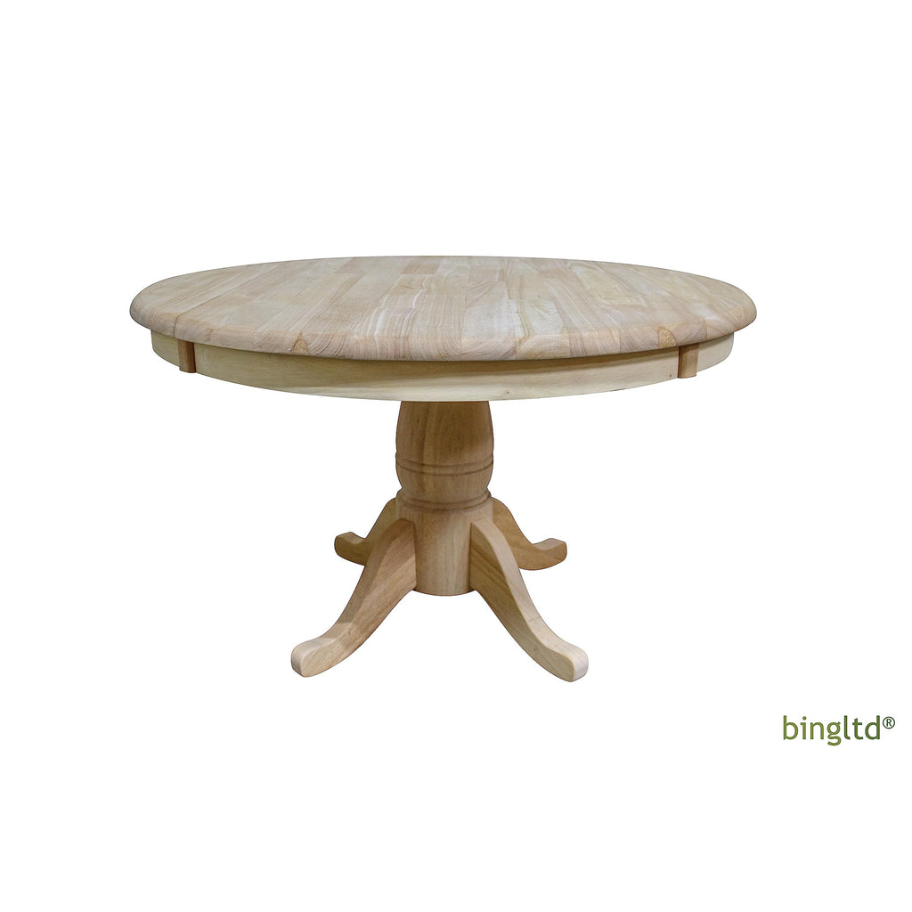 Bingltd - 19’ Tall Beckett Traditional Pedestal Coffee Table Unfinished Kitchen & Dining Room Tables