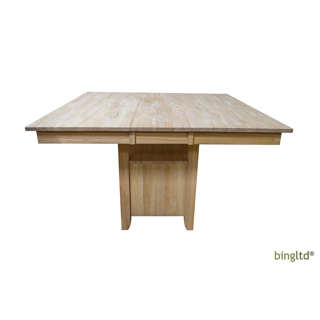 Bingltd - 54’ Long 36’ Tall Ember Gathering Table With Square Storage Base Unfinished