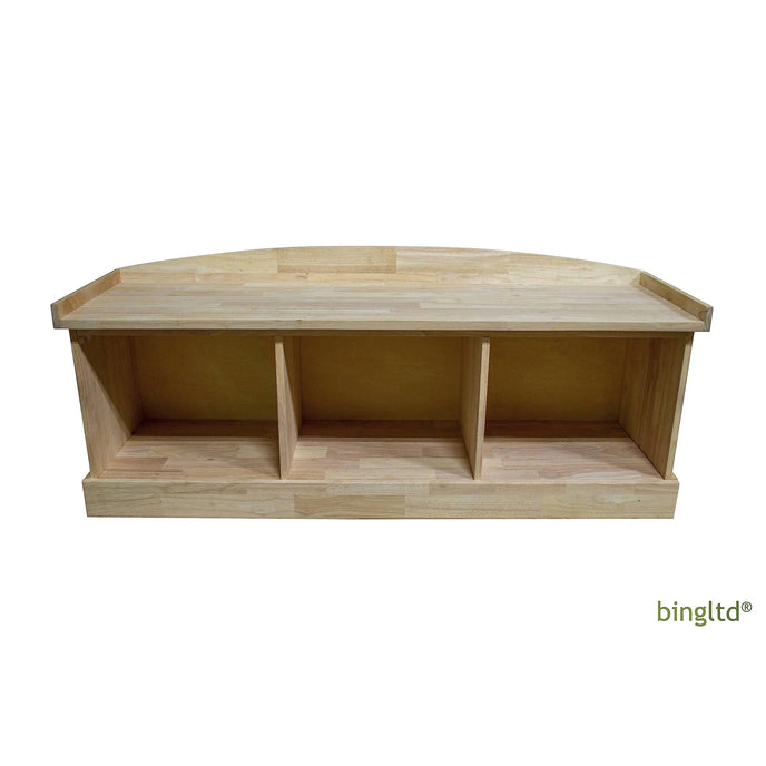 Bingltd - 13’ Tall 51’ Rowan Wide Entry Bench Unfinished (Ben-150-Rw-Unf) Pedestal