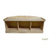 Bingltd - 13’ Tall 51’ Rowan Wide Entry Bench Unfinished (Ben-150-Rw-Unf) Pedestal