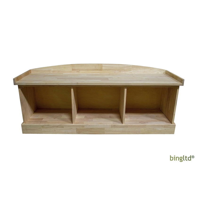 Bingltd - 13’ Tall 51’ Rowan Wide Entry Bench Unfinished (Ben-150-Rw-Unf) Pedestal