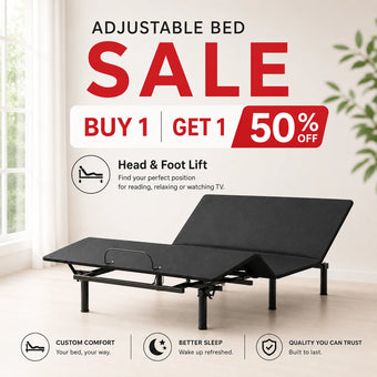 Adjustable Bed with wireless remote, Head & Foot 1