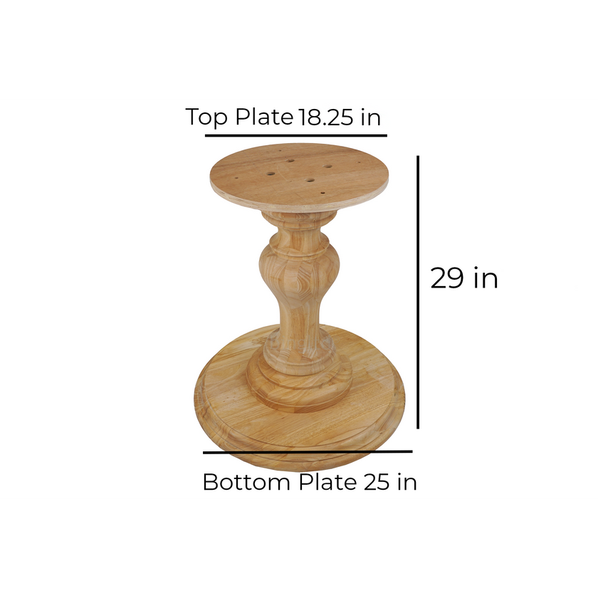 Bradford Round Pedestal Table Base (WH-Bradford[Height]-Color)