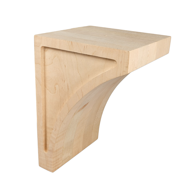 9’ Maple Contemporary Corbel (C131-Ma-Unf) Corbels & Brackets