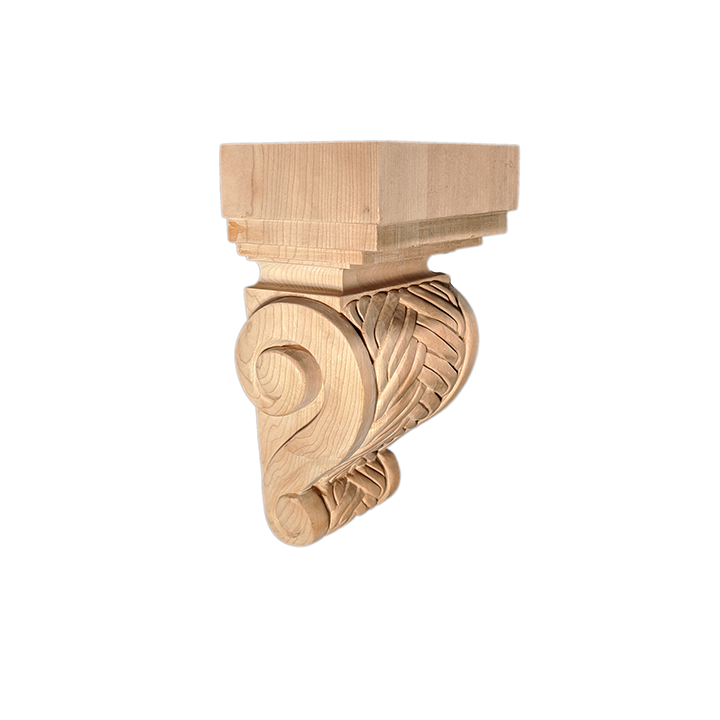 9’ Corbel Traditional Solid Bracket (C47) Unfinished / Set Of 1 Oak Corbels & Brackets