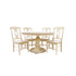 Bingltd - 30’ Tall Bradford Round Dining Table Set For Kitchen Room With 4 Built Chairs 48 Inch /