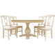 Bingltd - 30’ Tall Miller Round Dining Table Set For Kitchen Room With 6 Built Chairs 60 Inch /