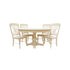 Bingltd - 30’ Tall Taylor Round Dining Table Set For Kitchen Room With 4 Built Chairs 48 Inch /