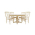 Bingltd - 30’ Tall Taylor Round Dining Table Set For Kitchen Room With 4 Built Chairs 48 Inch /