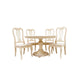 Bingltd - 30’ Tall Bradford Round Dining Table Set For Kitchen Room With 4 Built Chairs 48 Inch /