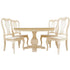 Bingltd - 30’ Tall Miller Round Dining Table Set For Kitchen Room With 4 Built Chairs 48 Inch /