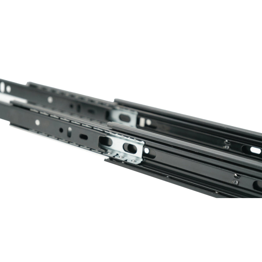 bingltd-  Ball Bearing Hardware 3-Section Full Extension Side Mount Black Drawer Slides, 150 LB Capacity Drawer Slide