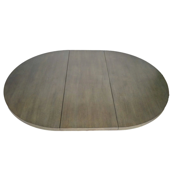 Bingltd - 48’ X To 66’ Extension Round Table Top Only No Base (Tt4866-Rw) 48 Inch / Nickel Set