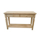 Recon Sofa Table Solid Wood With Drawers - Unfinished (Dk3002-Rw-Unf) Tables