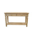 Recon Sofa Table Solid Wood With Drawers - Unfinished (Dk3002-Rw-Unf) Tables