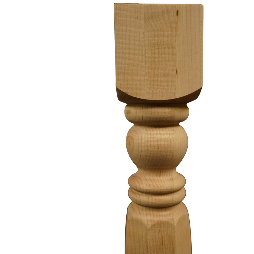 Bingltd - 18’’ Tall Unfinished Hardwood Round Table Leg Post (Tl226-Unf) Legs