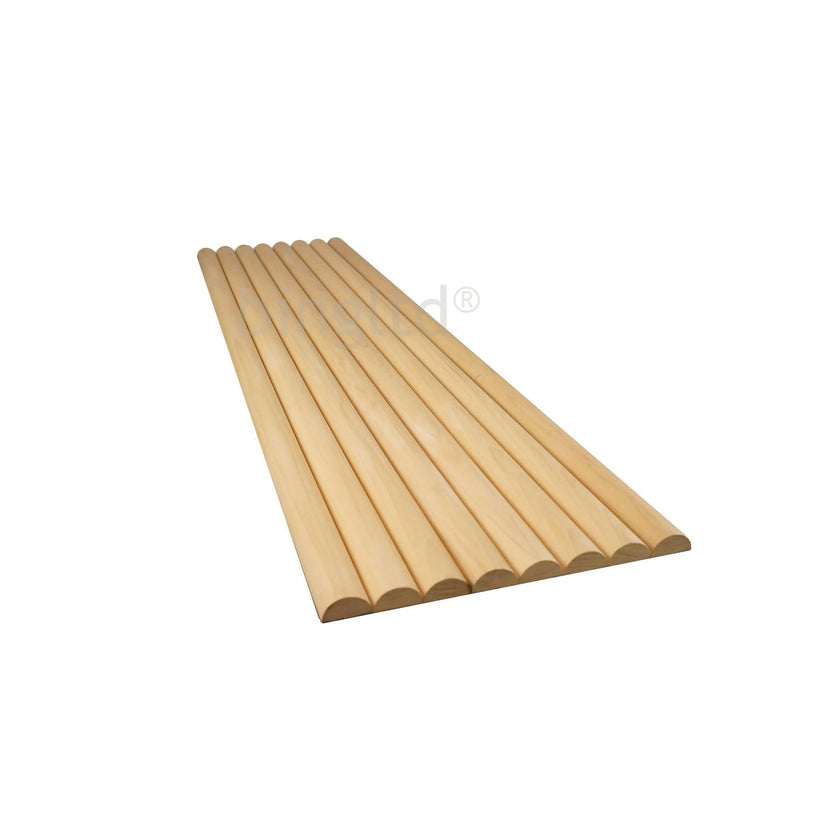 Bingltd - 48’’ Long X 12’’ Wide With 1 1/2’’ Single Bead Tambour Poplar Unfinished Pc