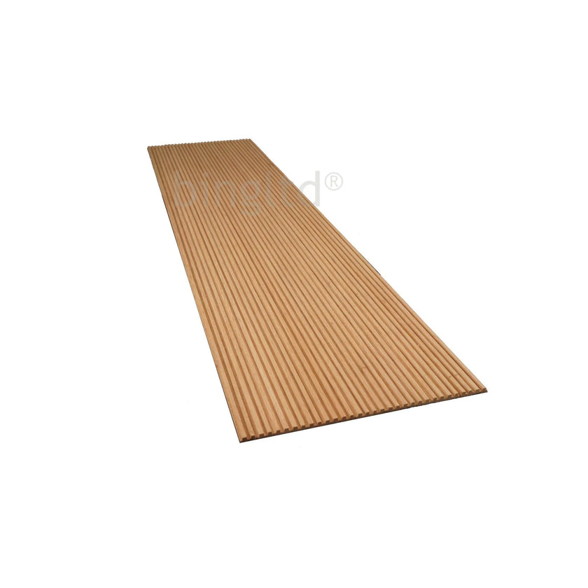 Bingltd - 48’’ Long X 12’’ Wide With 1/4’’ Square Cut Flexible Tambour Red Oak