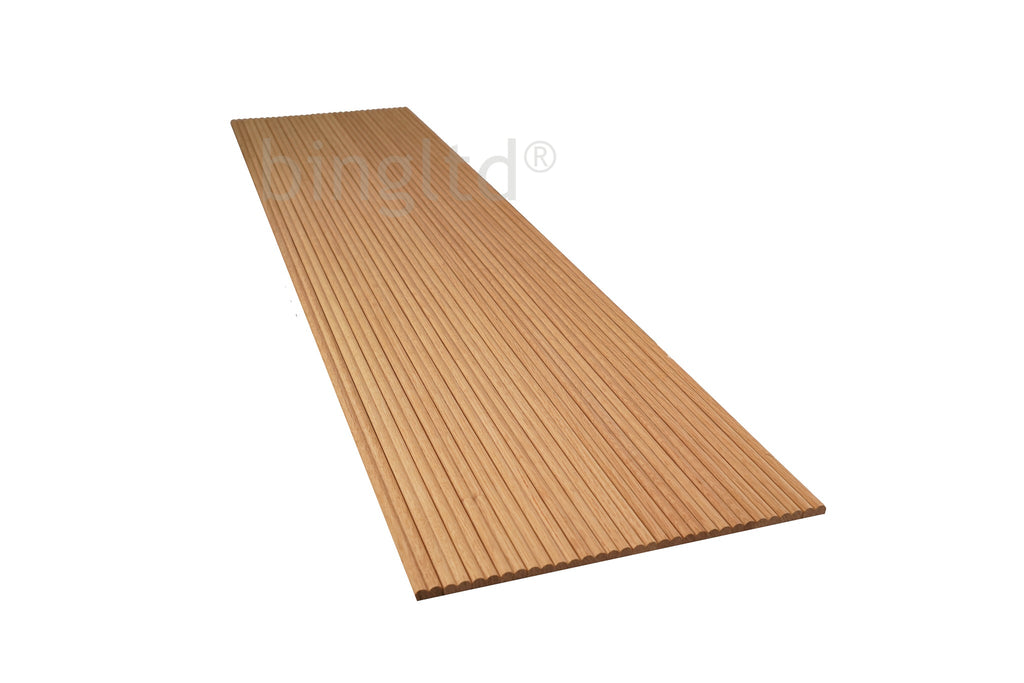 Bingltd - 48’’ Long X 12’’ Wide With 3/4’’Thick Shallow Double Bead Tambour Red Oak